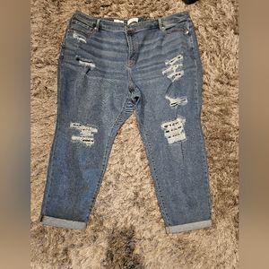 Lane Bryant crop boyfriend jeans